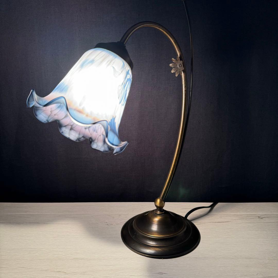 90′s フランス エミール ガレ風 ライト　　　　スタンドライト アンティーク