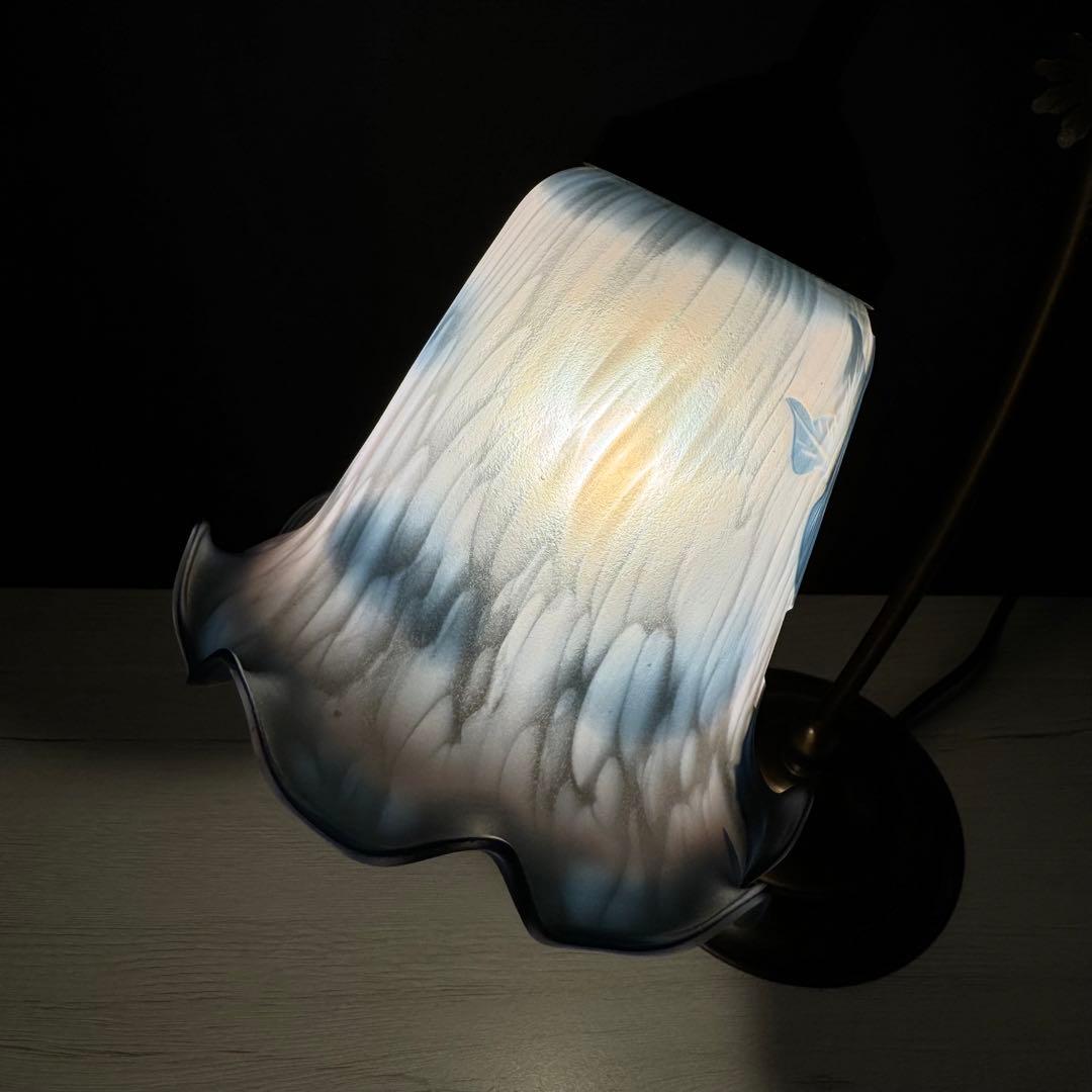 90′s フランス エミール ガレ風 ライト　　　　スタンドライト アンティーク