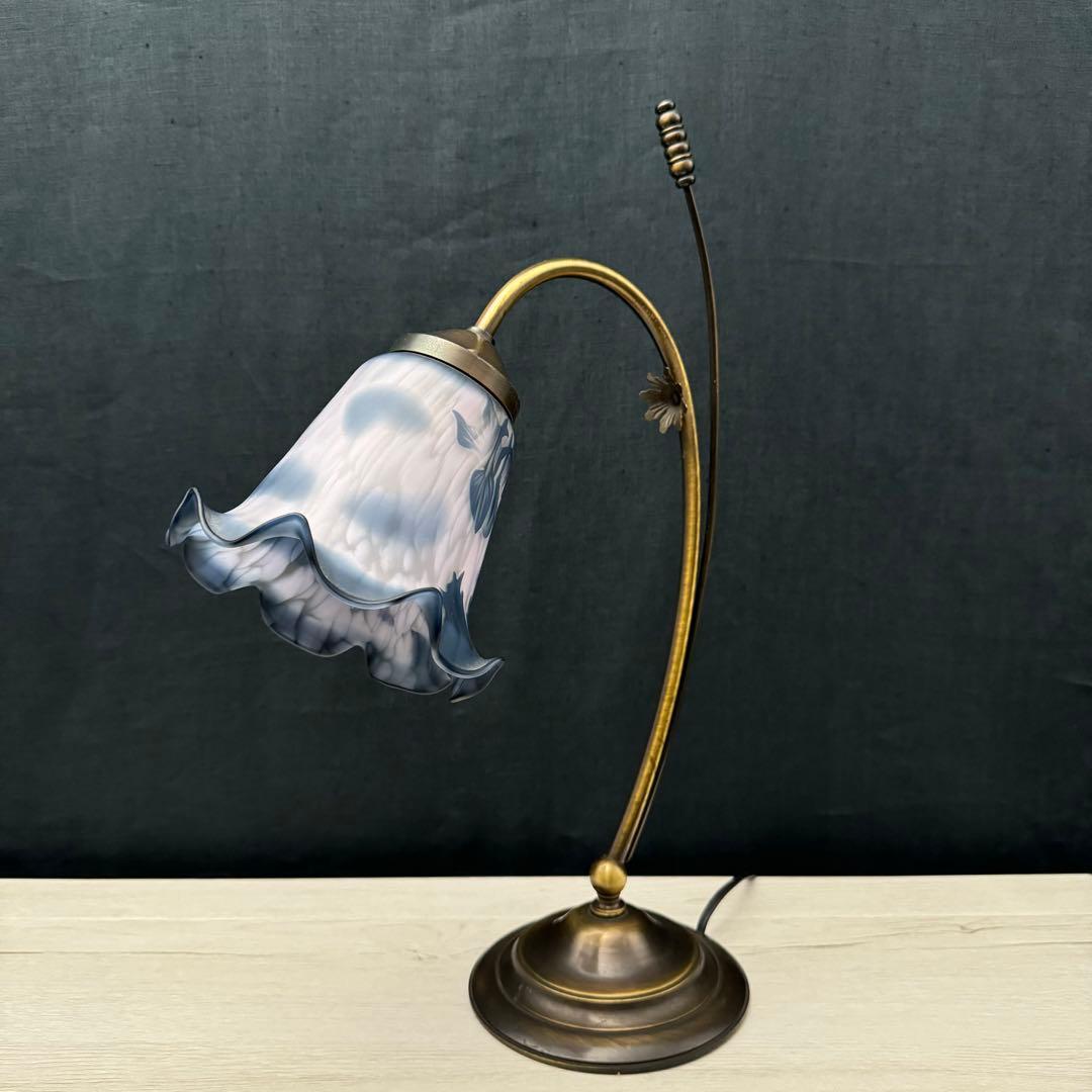 90′s フランス エミール ガレ風 ライト　　　　スタンドライト アンティーク