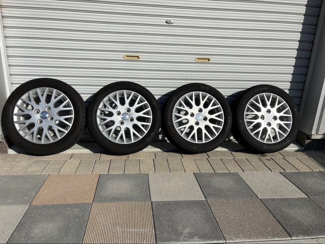 【 SUZUKI 】純正14インチ アルミホイールタイヤセット4本