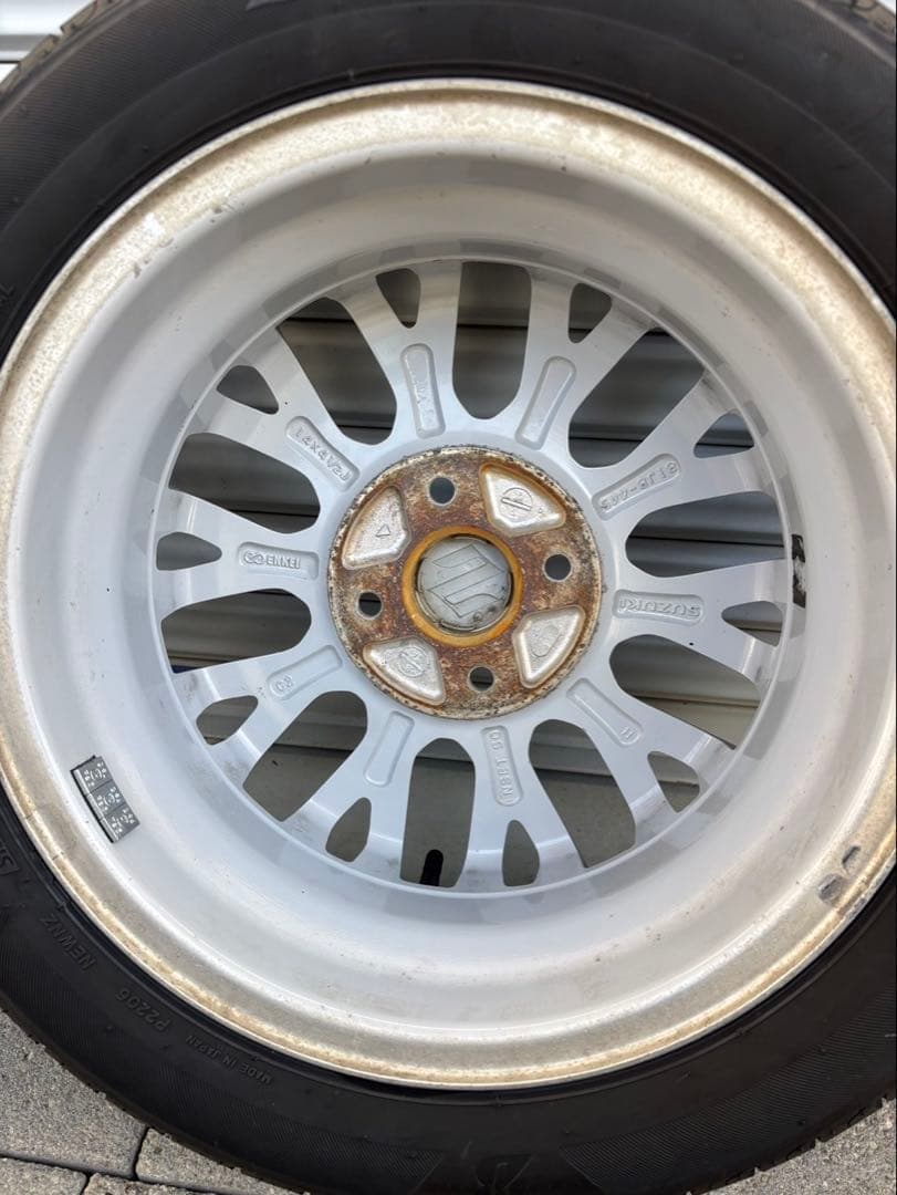 【 SUZUKI 】純正14インチ アルミホイールタイヤセット4本