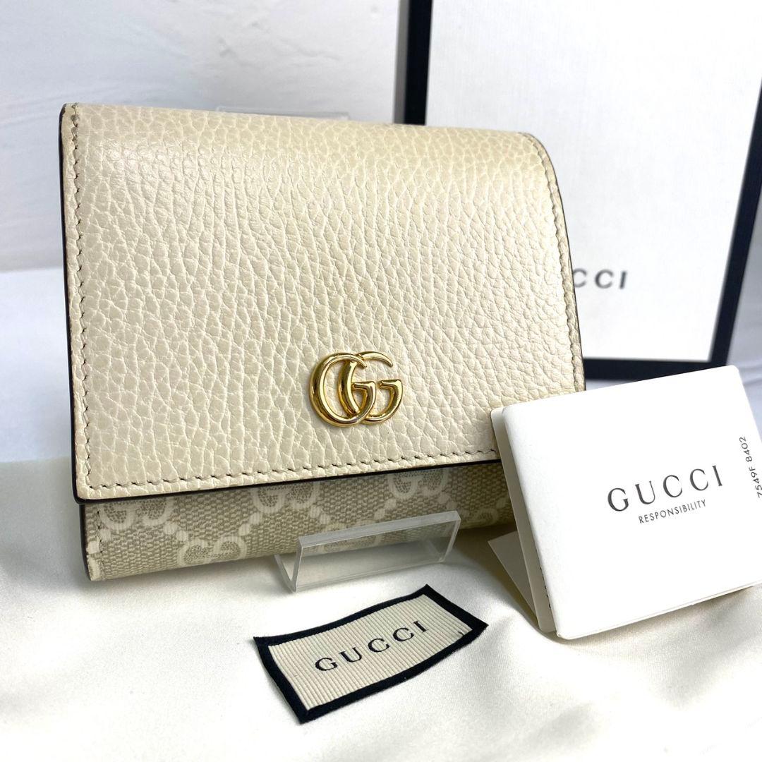 ✨️極美品✨️付属品完備 GUCCI ミニ財布　マーモント スプリーム
