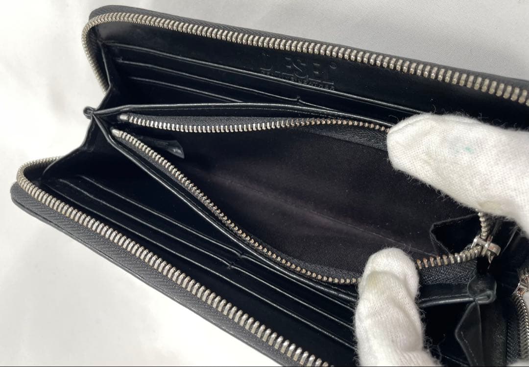 人気 DIESEL ディーゼル 長財布 ラウンドファスナー ロングウォレット