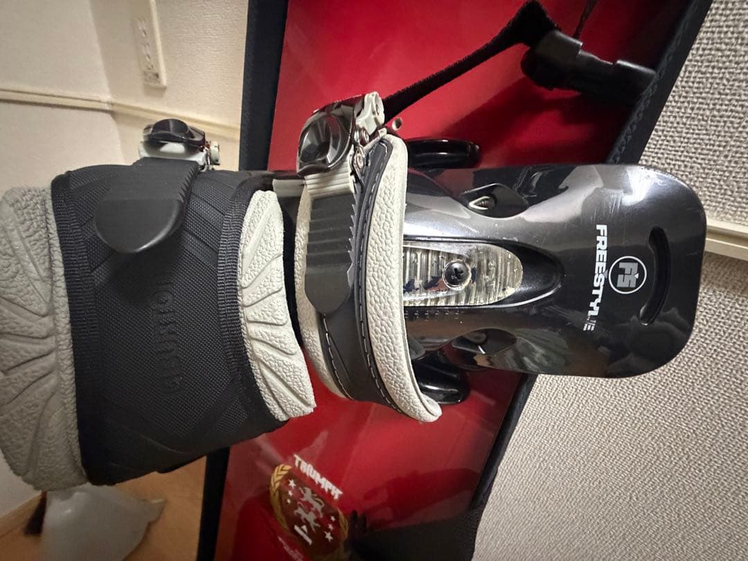 BURTON スノーボード レッド/ホワイト 156