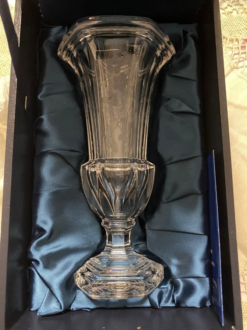 マイセンクリスタル　ゴブレット型フラワーベース(未使用、実家保管品)