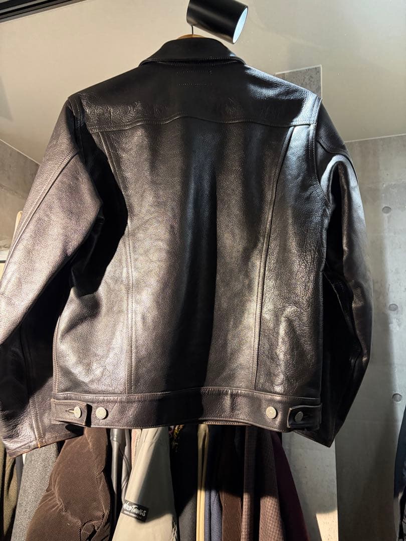 ワコマリア　レザートラッカージャケット