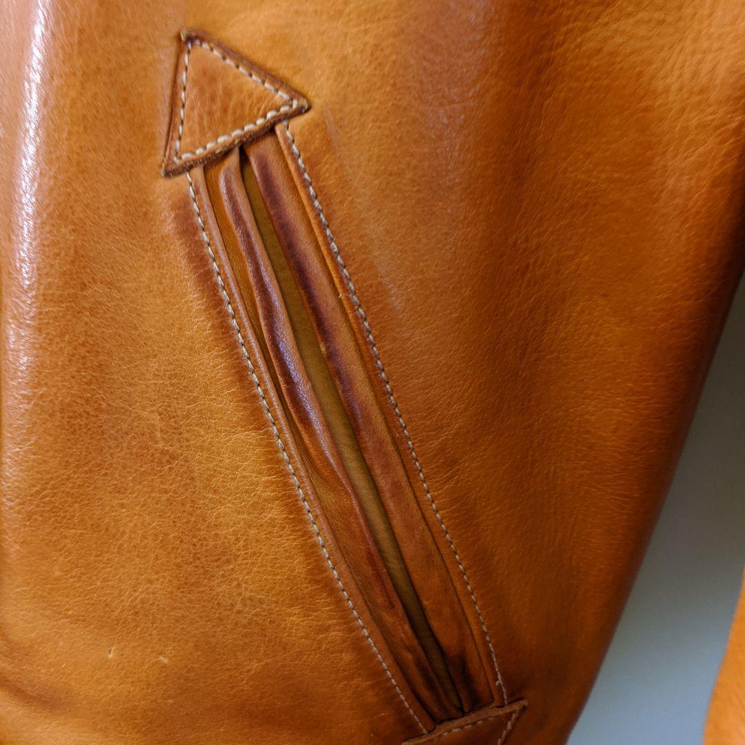 最終価格】ヌメ革ビンテージカウハイドコサックジャケット SIZE M