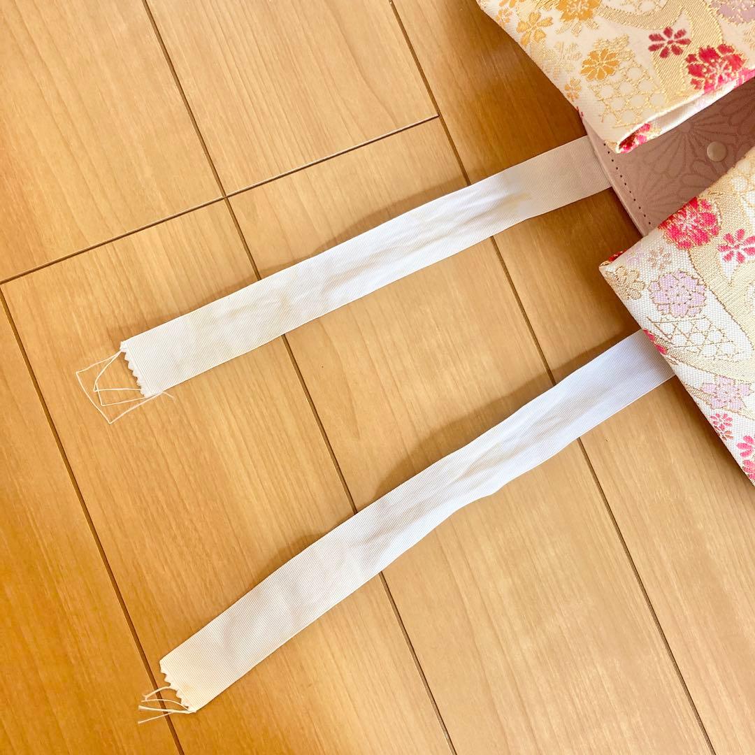 七五三７歳女の子♡花柄×黒♡着物襦袢小物セット sa