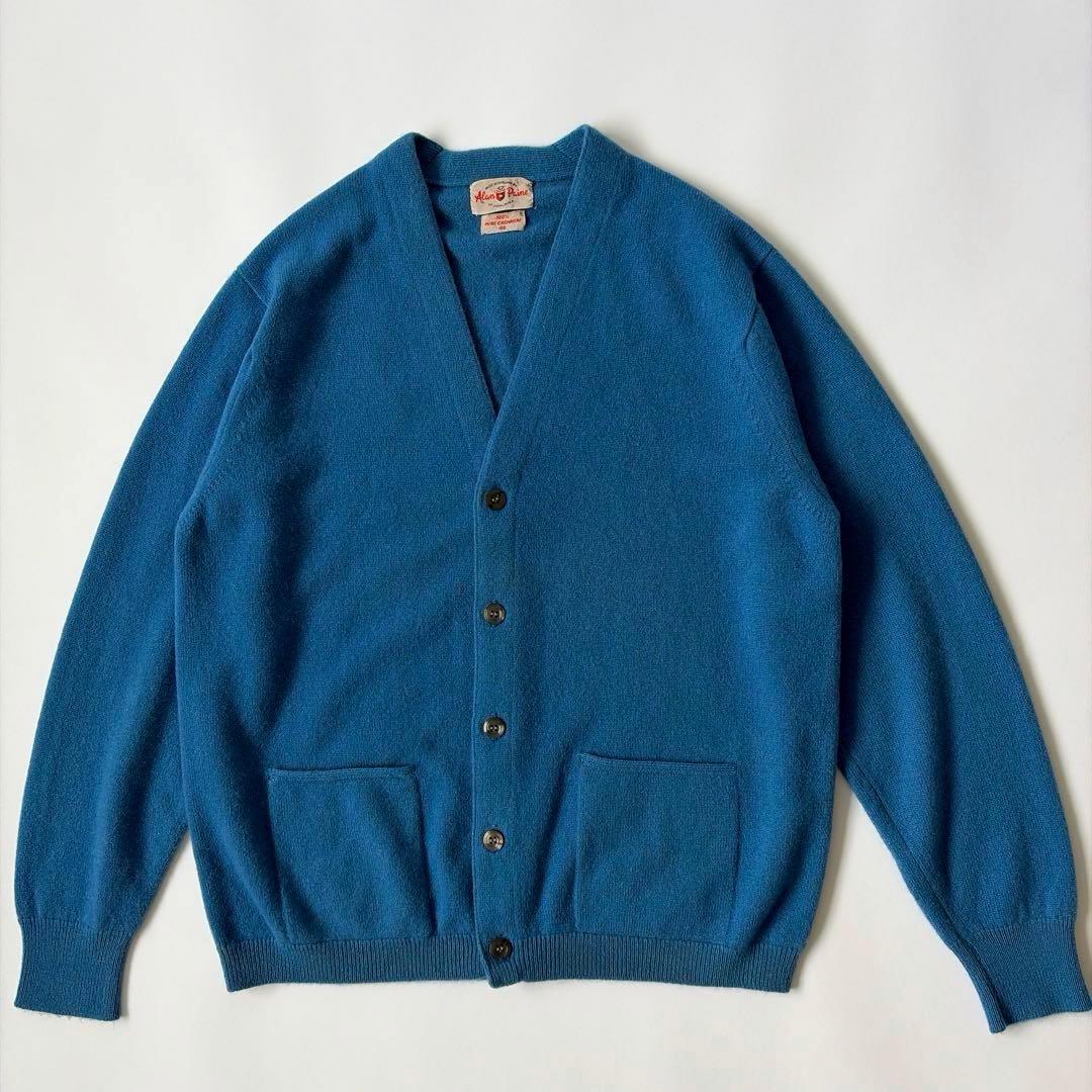 70s〜 イングランド製 アランペイン カシミア カーディガン