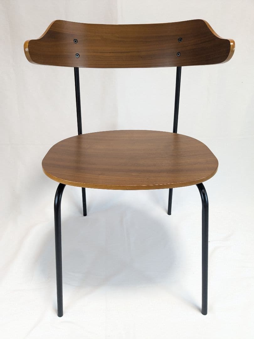 美品 関家具 KAPELL カペル オーク 板座 アイアン　ダイニングチェア