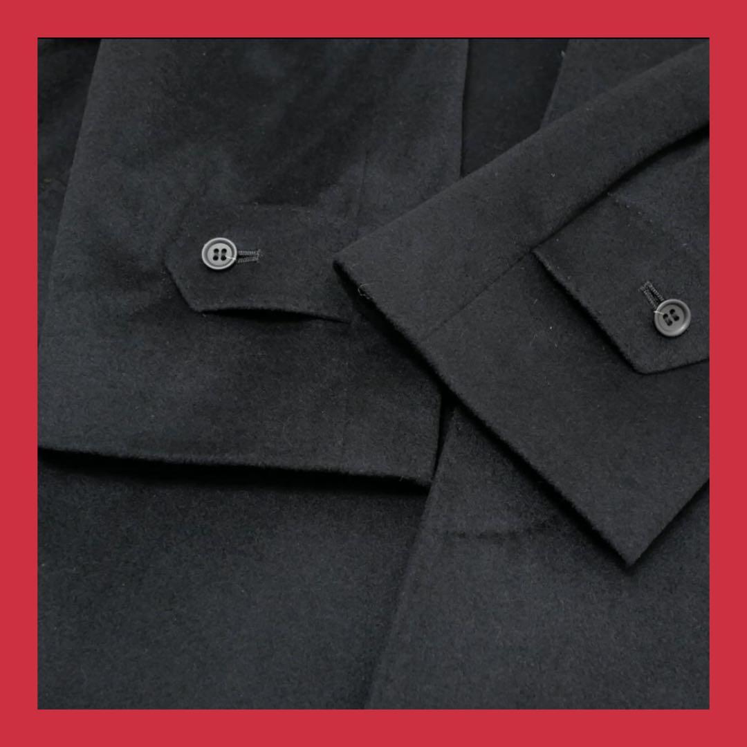 新品タグ付き【Newsweek】カシミヤ100% ステンカラーコート LL 黒