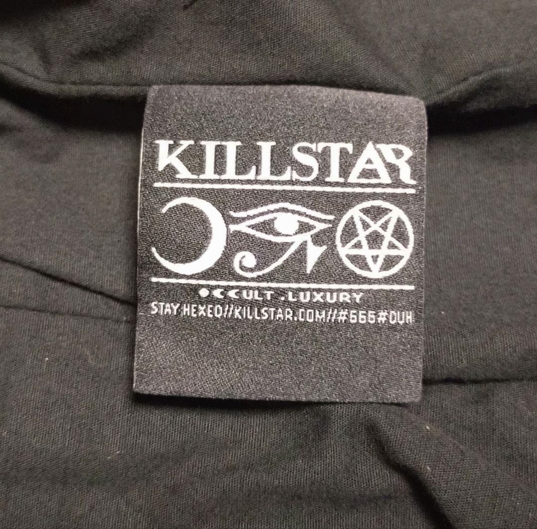 新品タグ付 KILLSTAR スカルボーンプリントライダースジャケット M