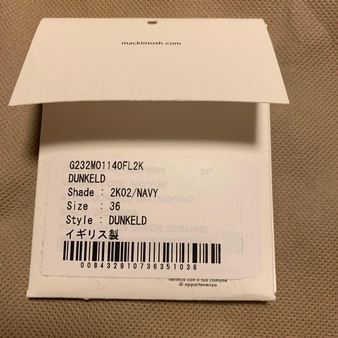 [美品]マッキントッシュ　ステンカラーコート　ダンケルド　36 ネイビー