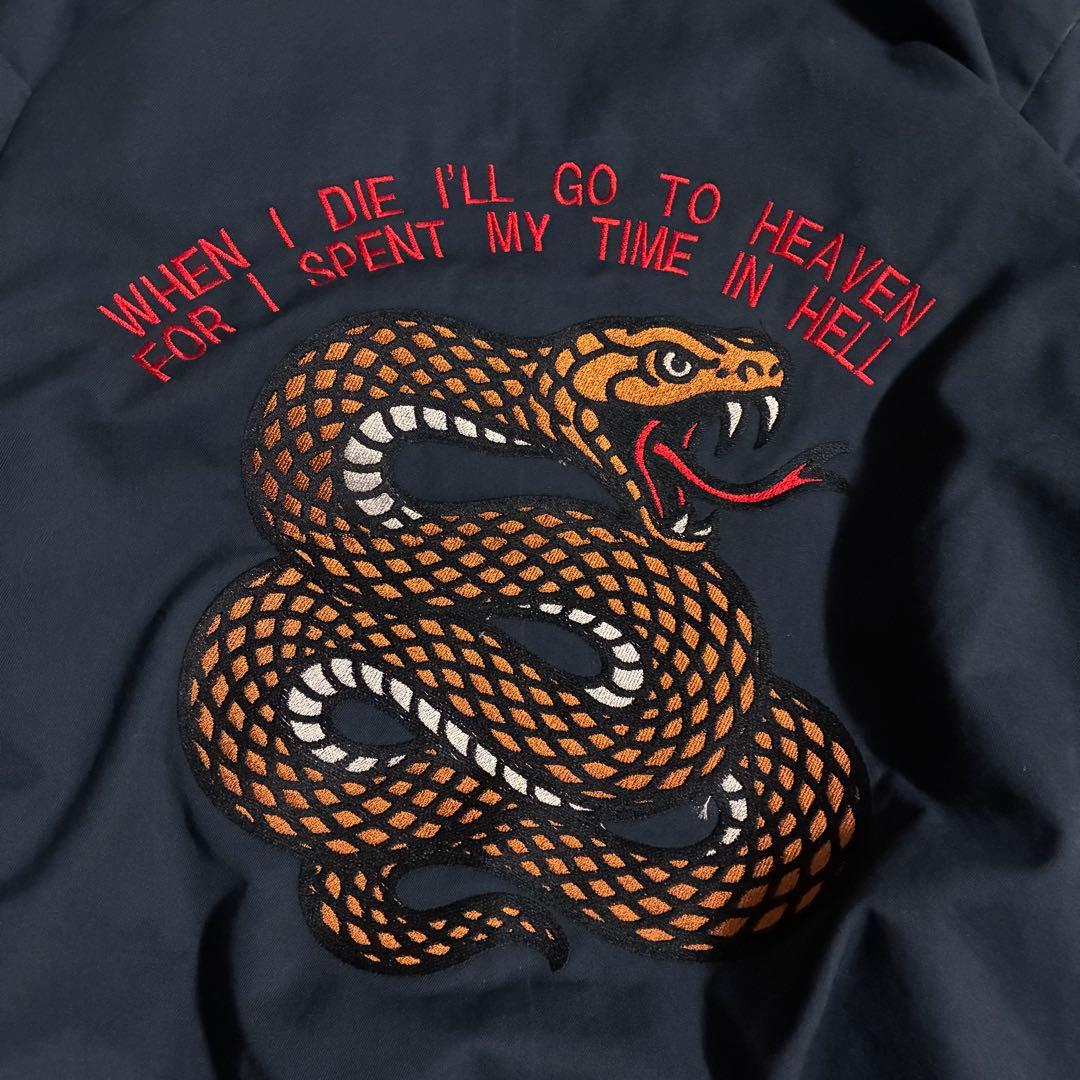 90s【USA製】CINTAS スーベニアジャケットワーク ビッグ刺繍ライナー付