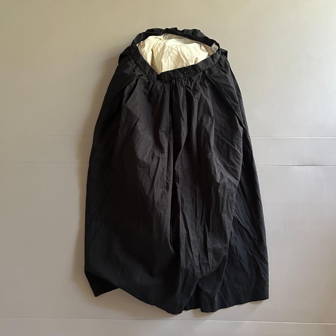 YAECA Exclusive Fabric リネン ギャザー タックキュロット