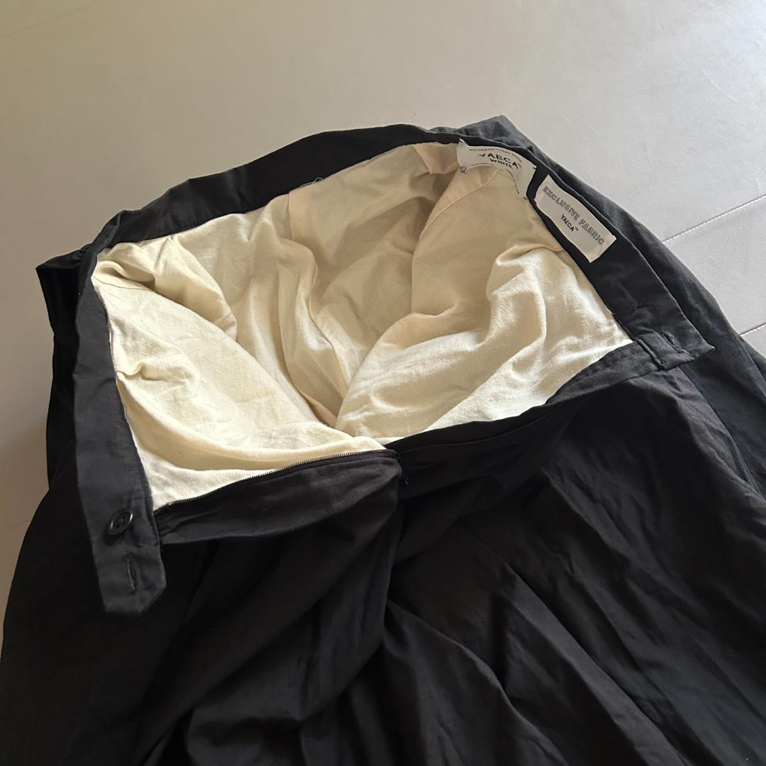 YAECA Exclusive Fabric リネン ギャザー タックキュロット