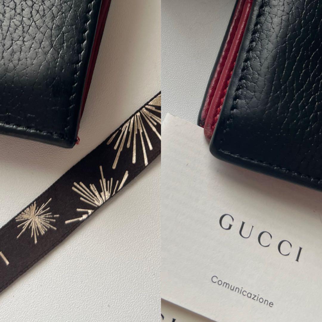 110 美品 GUCCI グッチ マーモント 2つ折り財布