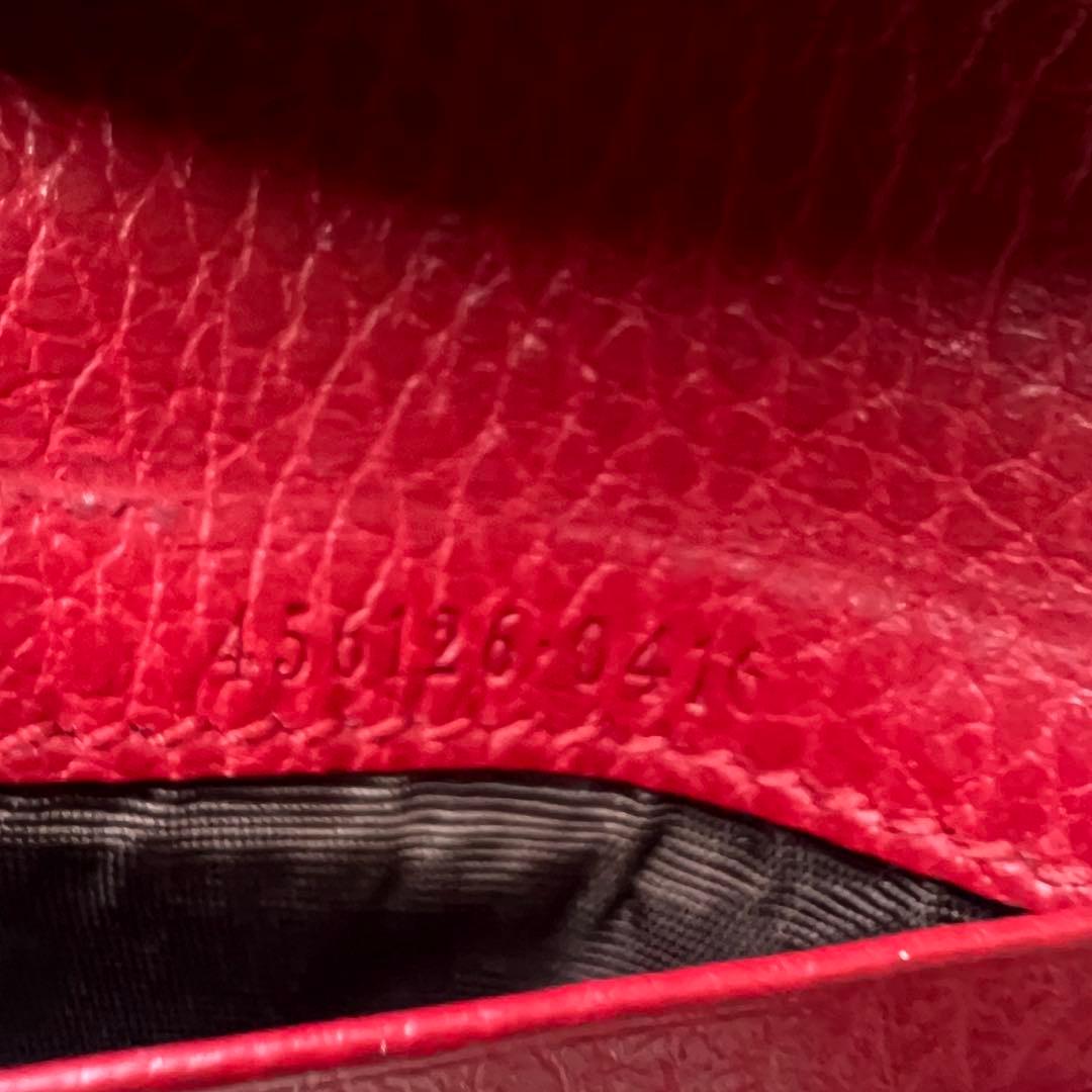 110 美品 GUCCI グッチ マーモント 2つ折り財布