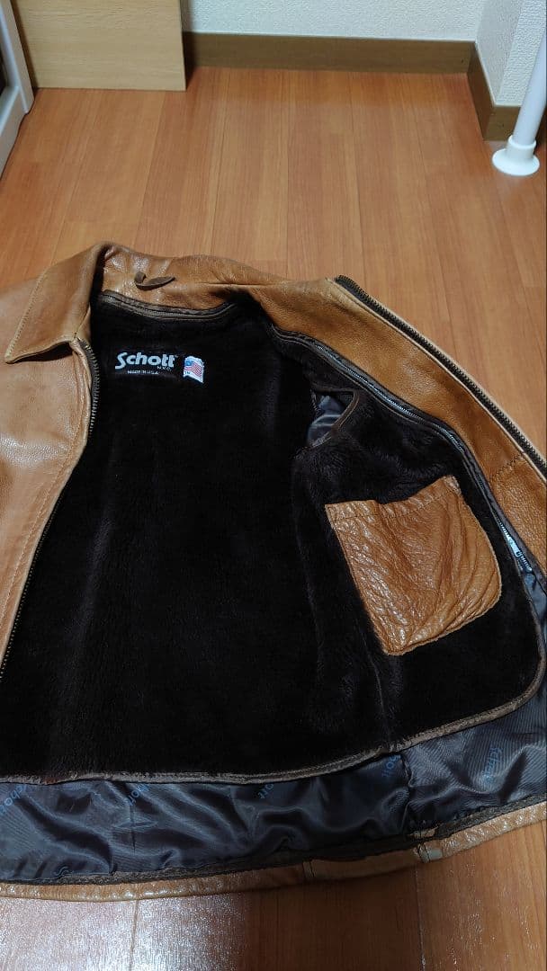 Schottトラッカージャケット AT101　ライナー付き　サイズ38　USA製