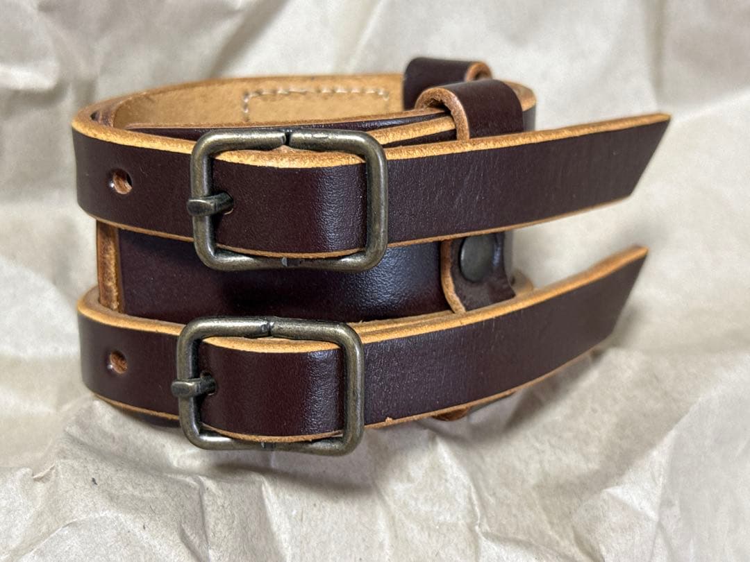 beauty:beast ビューティビースト ダークブラウン レザーブレスレット