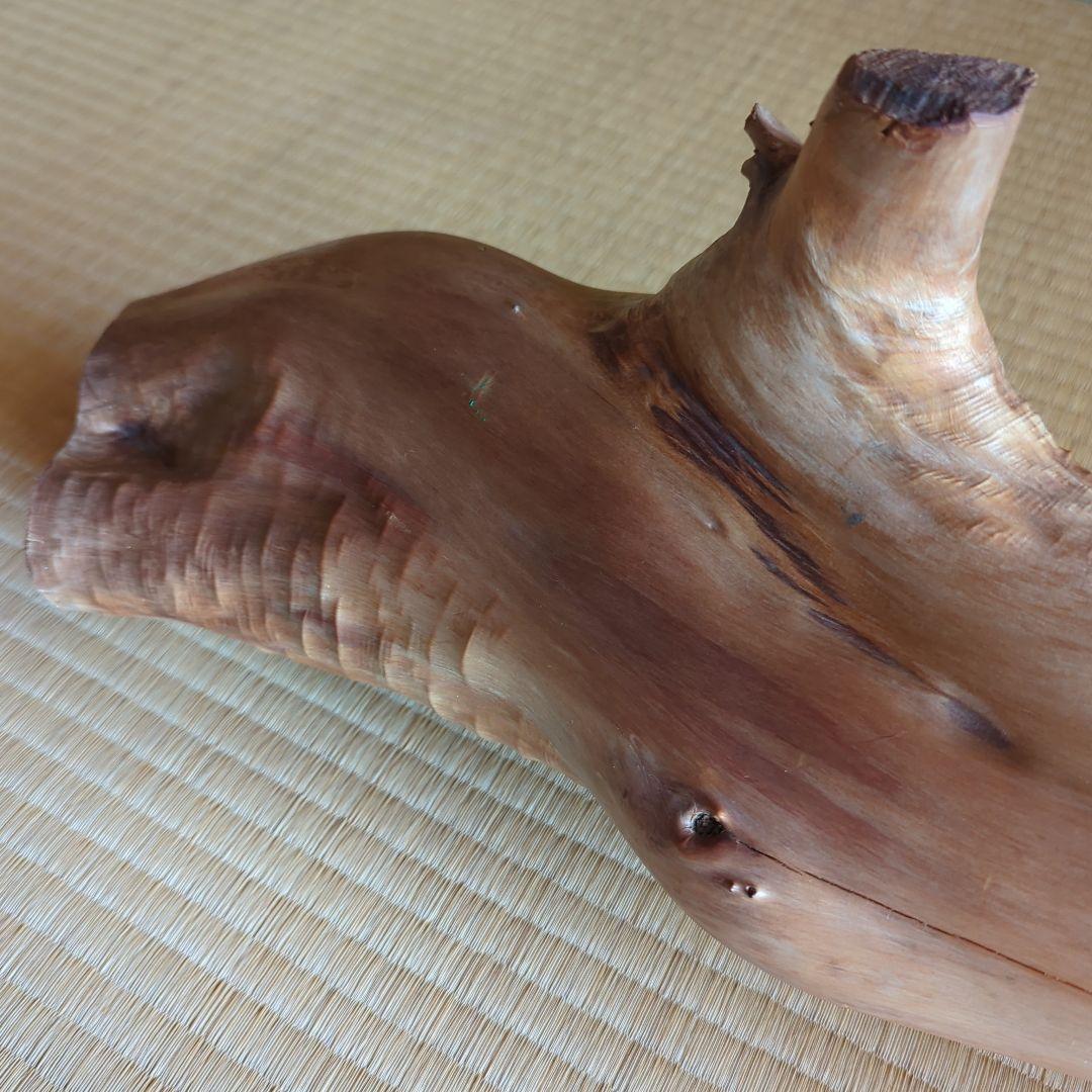 アンティーク 木 オブジェ　流木アート　置物　ひょうたん付