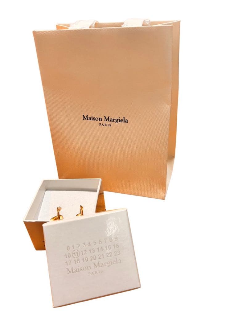 Maison Margiela マイヨンピアス ダブルカーブリング ゴールド