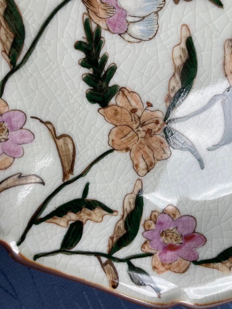 薩摩焼　大皿　丸十字　8000