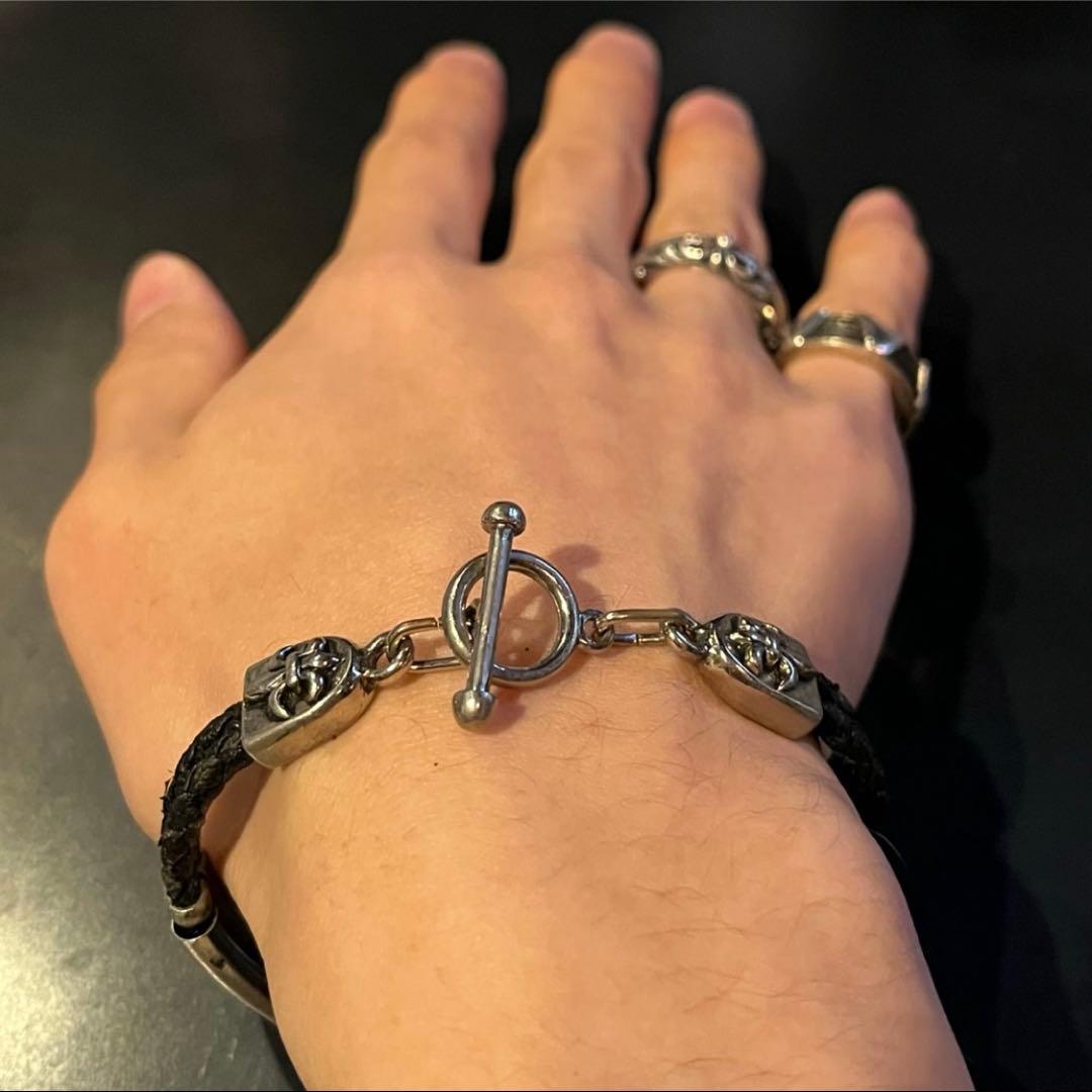 SILVER925 CROSS BRACELET/シルバー/ブレスレット