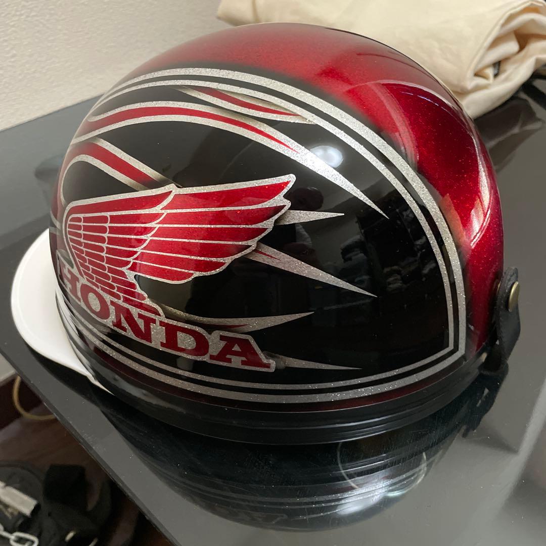 最終値下げ！コルク半カスタムペイントHONDA赤黒ファイアーカラー