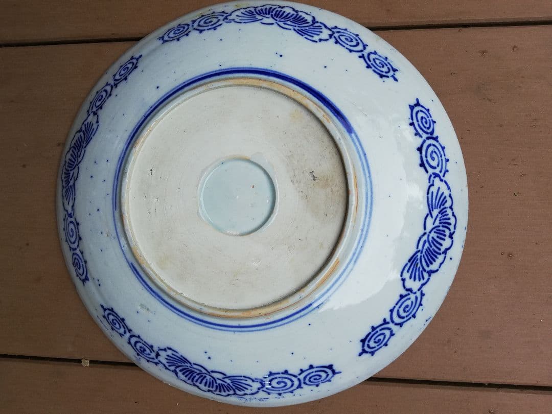 (幕末～明治)古伊万里(藍色皿)