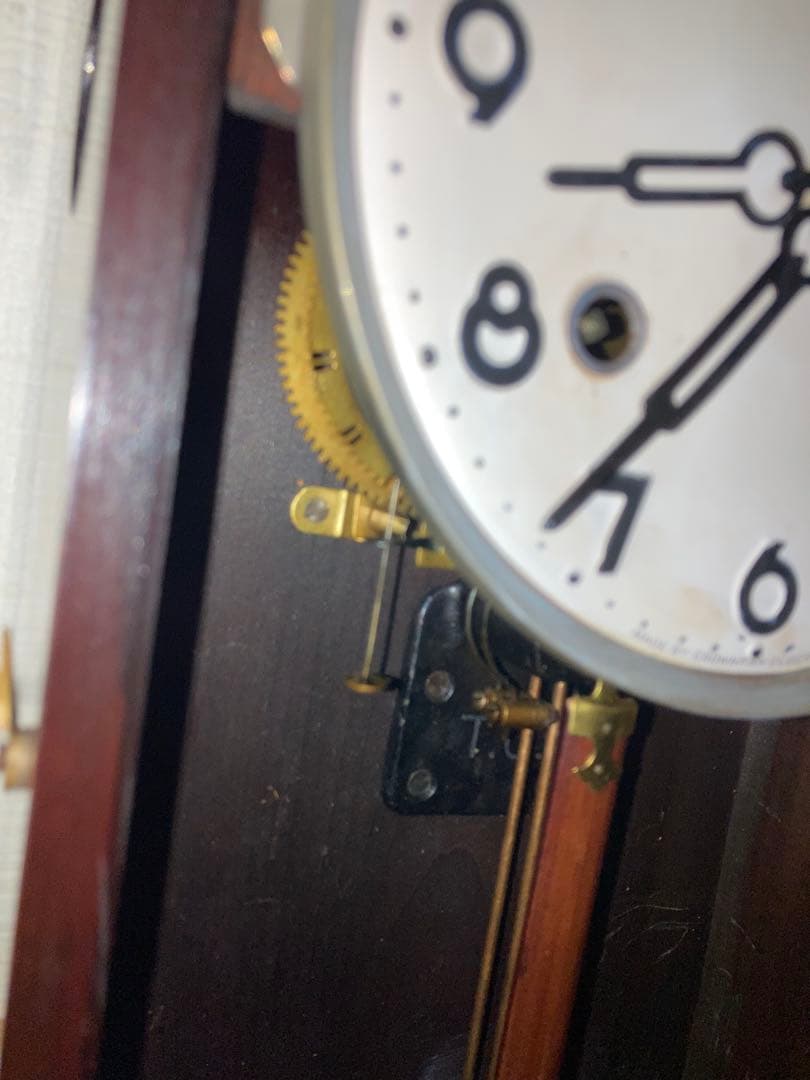 堀田時計 クラウンファン チンチャン打ち 数打ち式柱時計