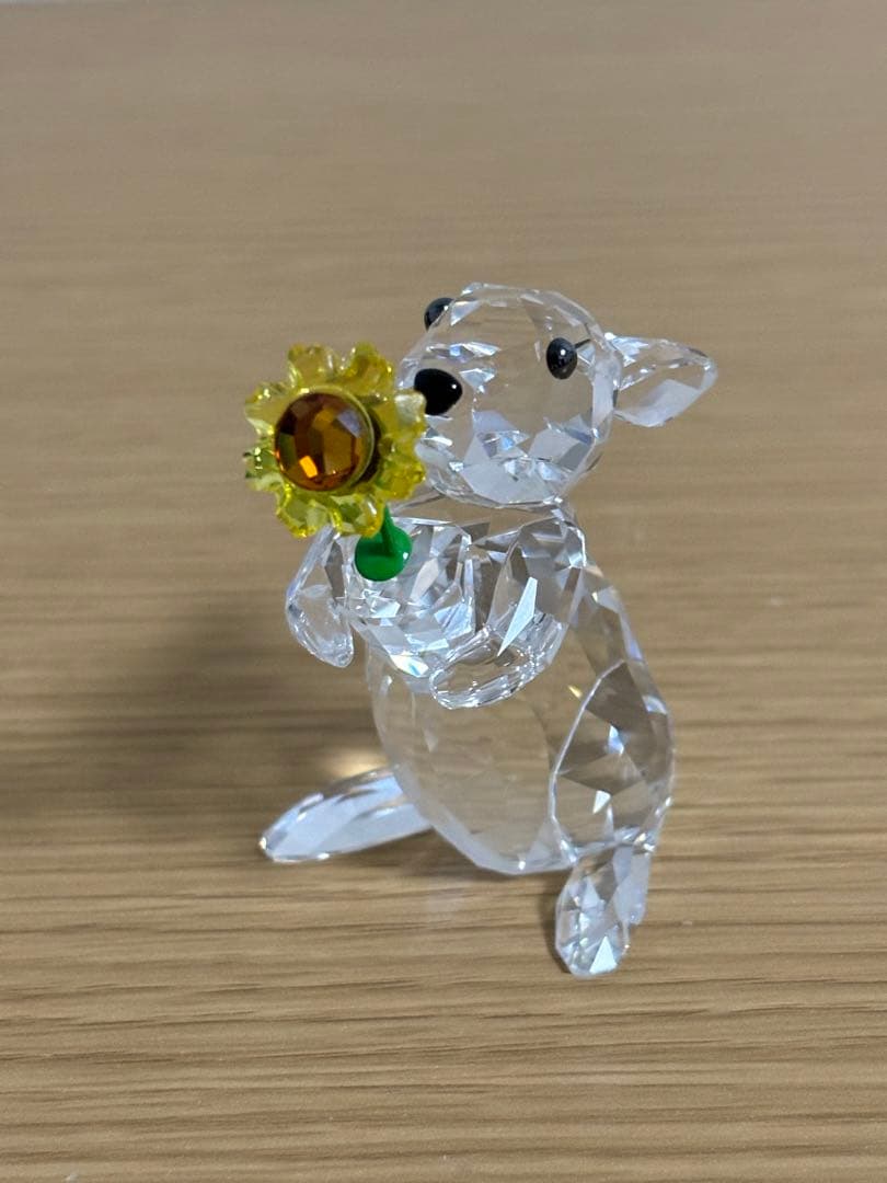 SWAROVSKI スワロフスキー　うさぎとひまわり　置物　オブジェ　インテリア
