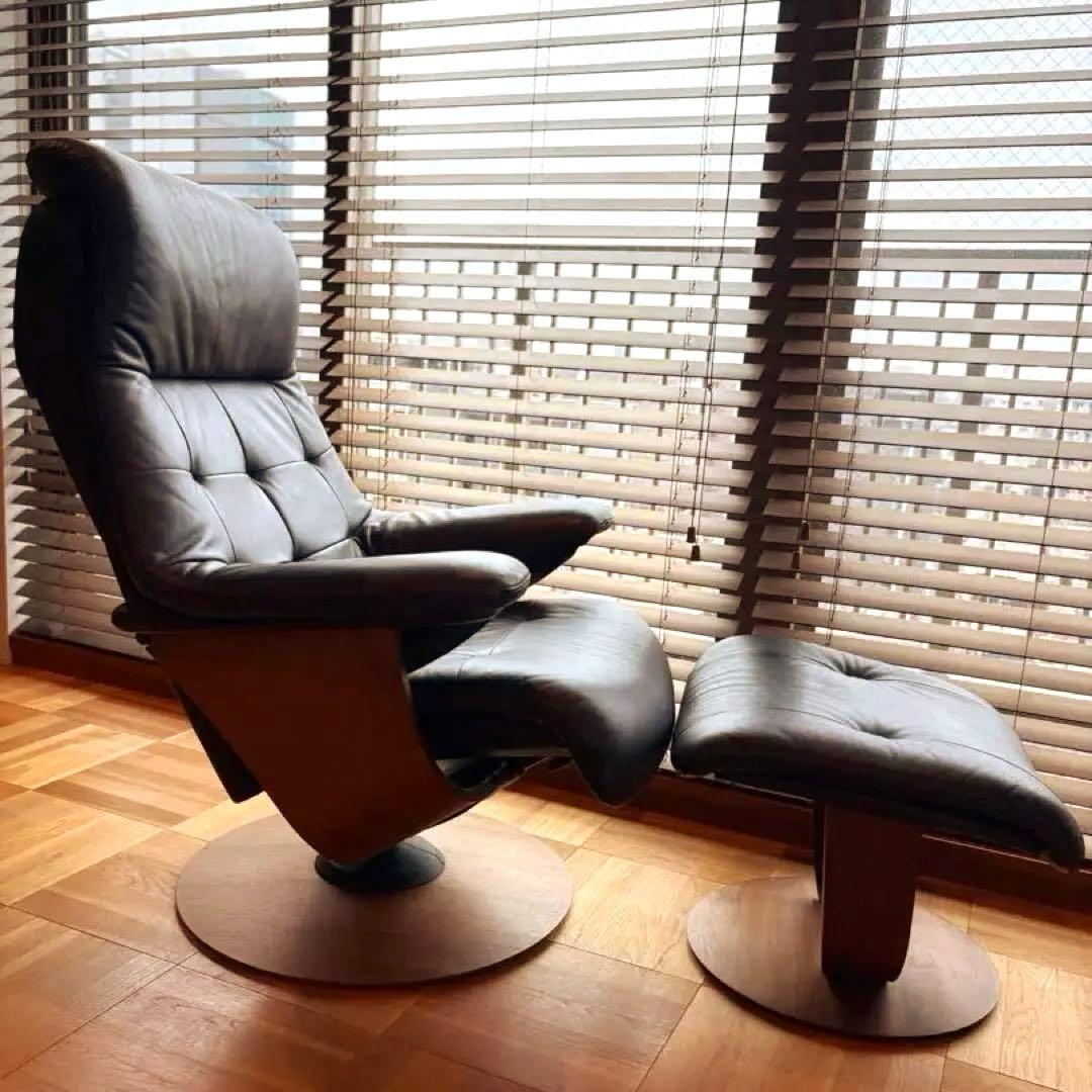 カリモク ザ•ファースト オットマン RU72 程度良好 本体との同時購入のみ