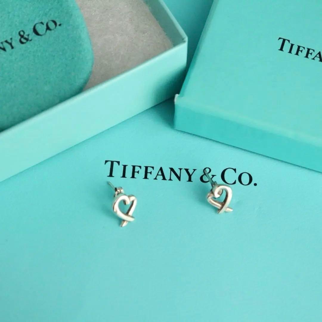 袋箱付き✨美品✨ティファニーラヴィングハートピアスSV925 ラビングハート
