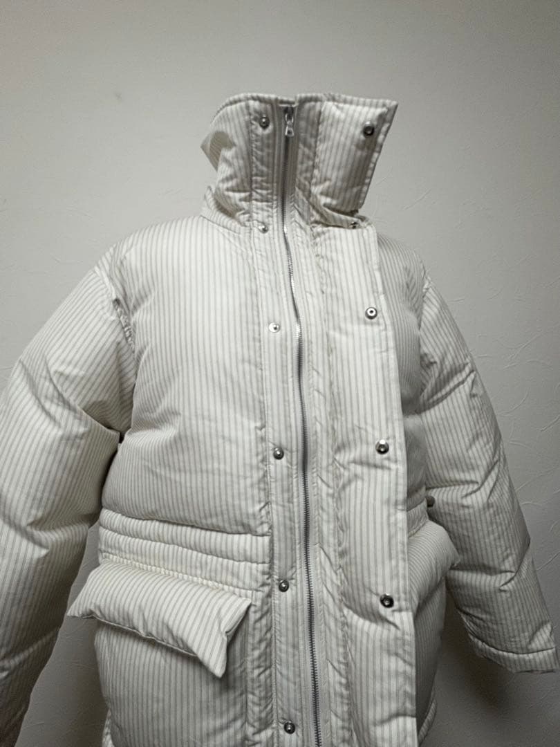 【タグ付美品】AURALEE×TEKLA STRIPEダウンジャケット