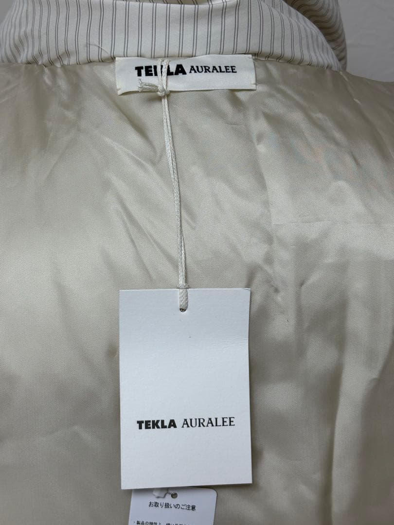 【タグ付美品】AURALEE×TEKLA STRIPEダウンジャケット