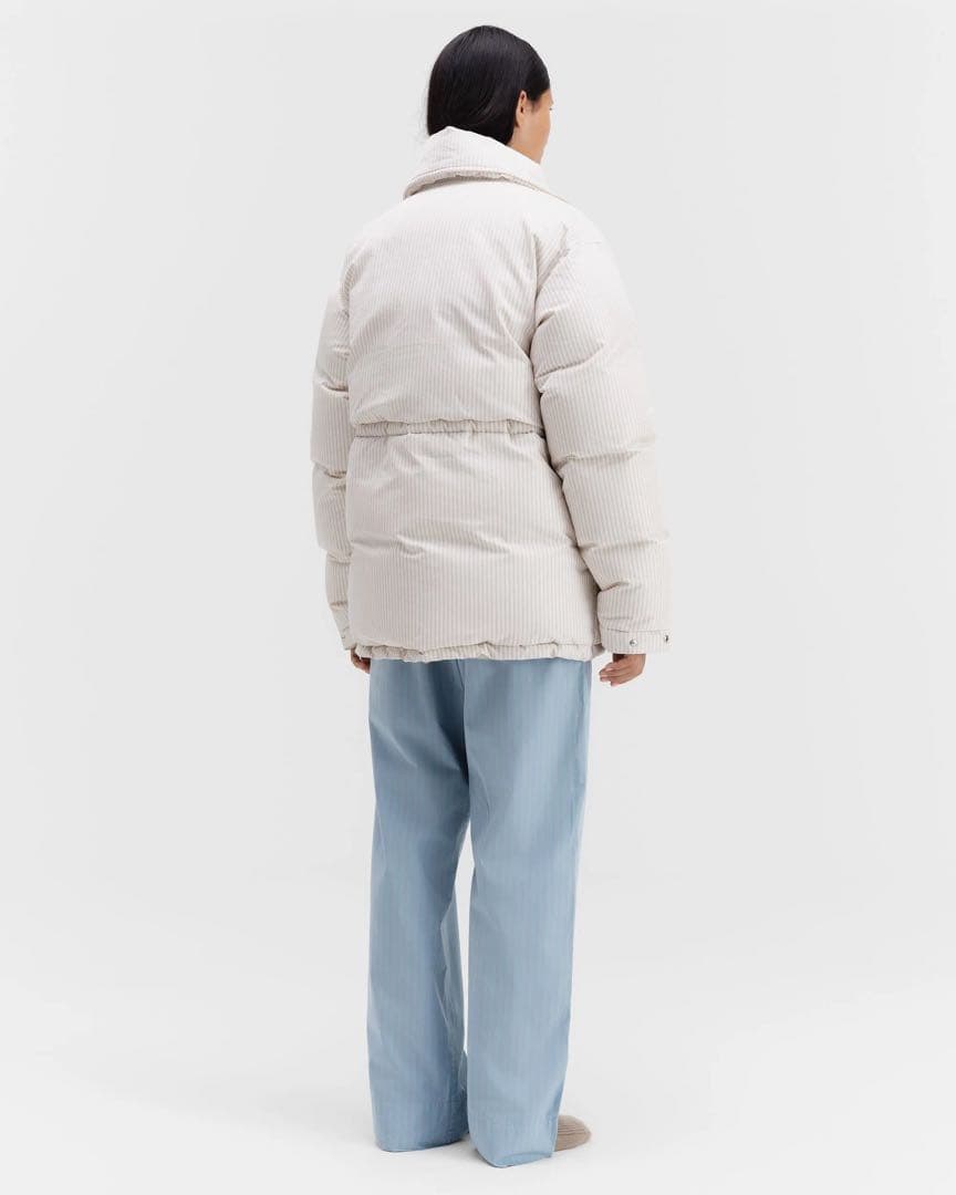 【タグ付美品】AURALEE×TEKLA STRIPEダウンジャケット