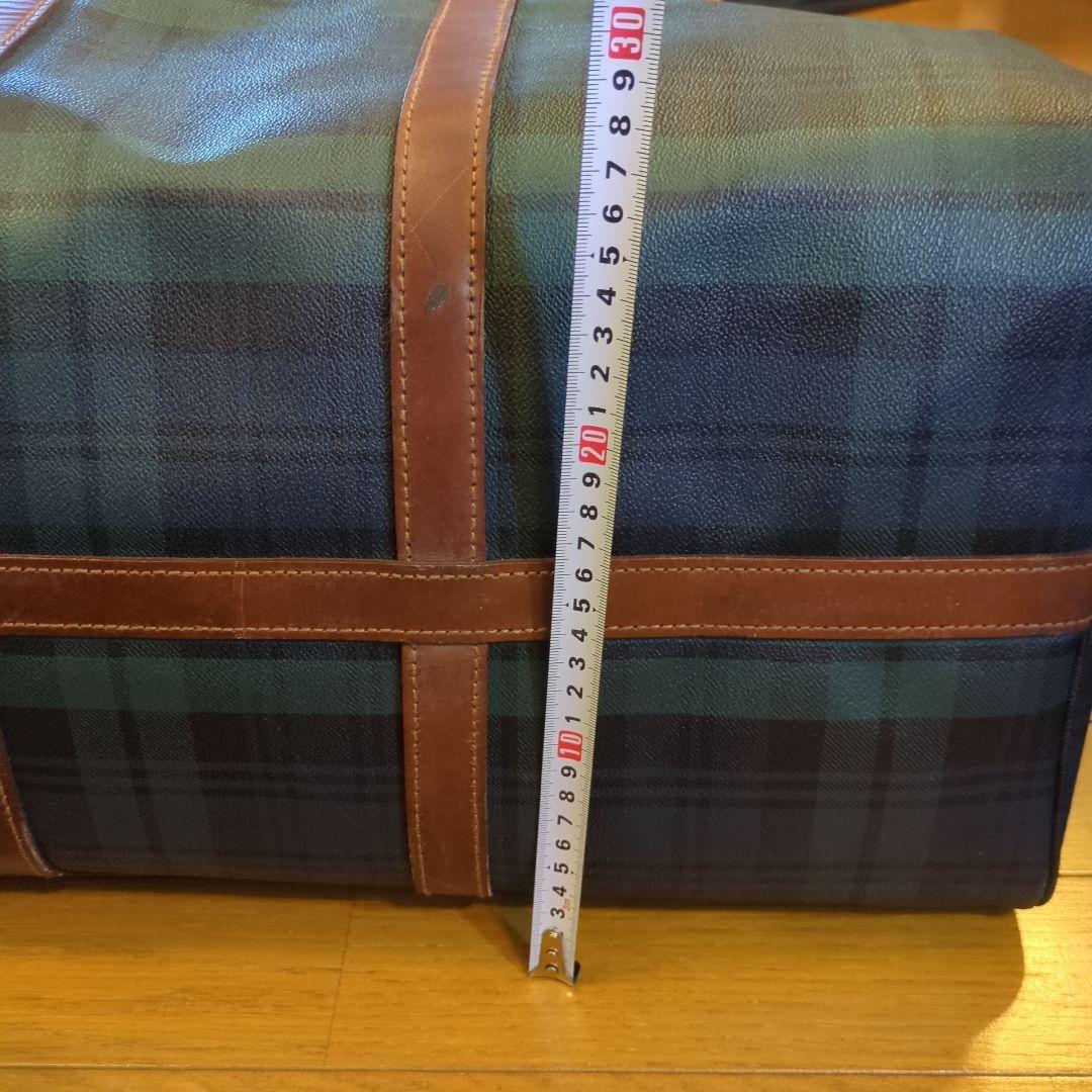 ポロラルフローレン❤ダークグリーン チェック ボストンバッグ