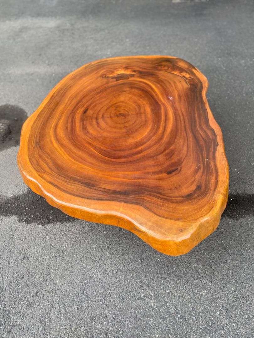 天然木 一枚板 切株 座卓 テーブル ローテーブル ちゃぶ台 作業台 書斎 床間