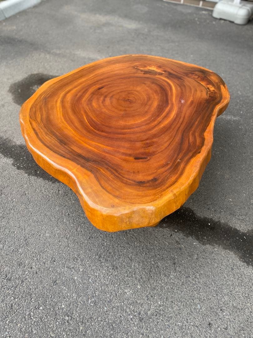 天然木 一枚板 切株 座卓 テーブル ローテーブル ちゃぶ台 作業台 書斎 床間