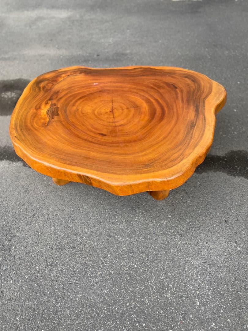 天然木 一枚板 切株 座卓 テーブル ローテーブル ちゃぶ台 作業台 書斎 床間