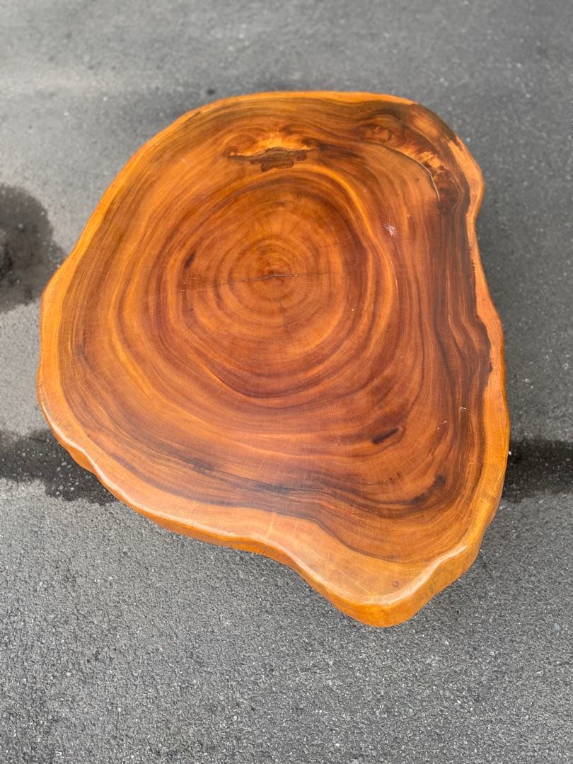 天然木 一枚板 切株 座卓 テーブル ローテーブル ちゃぶ台 作業台 書斎 床間