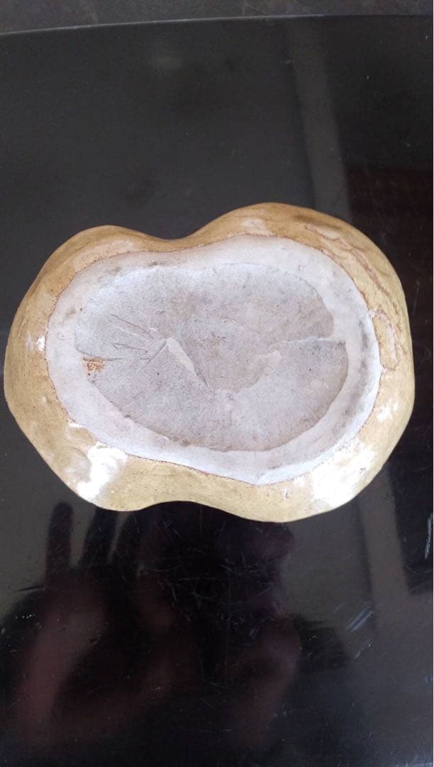 京焼　平向付　瓢箪　アンティーク　古道具　茶道具