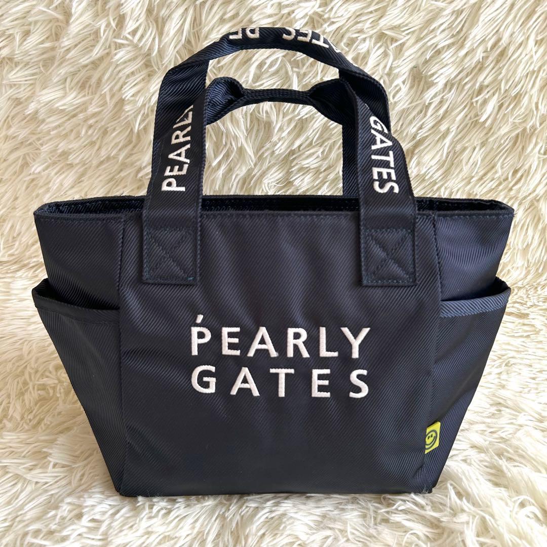 パーリーゲイツ 定番 近年モデル カートバッグ ネイビー 紺 ロゴ ニコちゃん