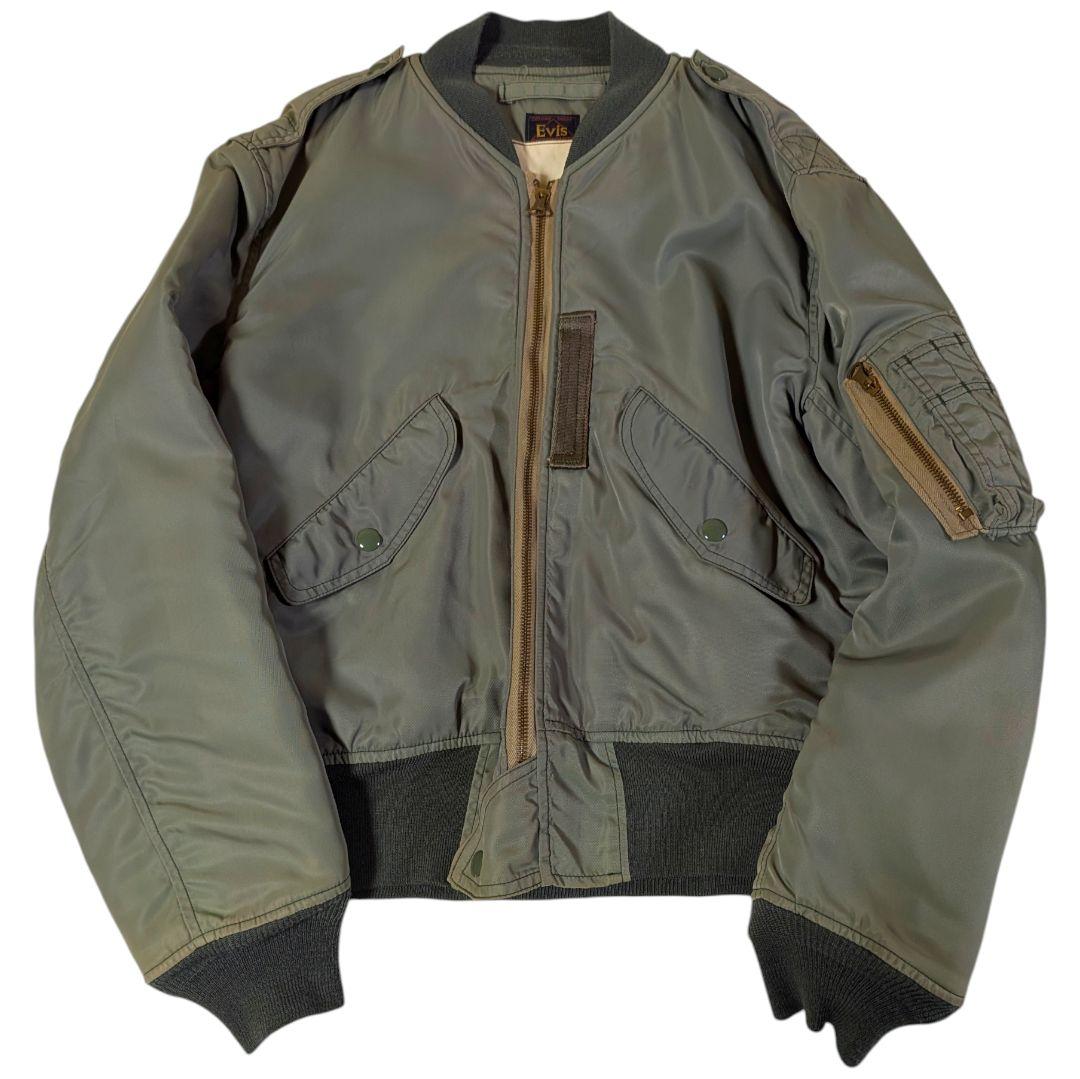 j　EVISU エヴィス 初期 L-2B フライトジャケット 36 カーキ