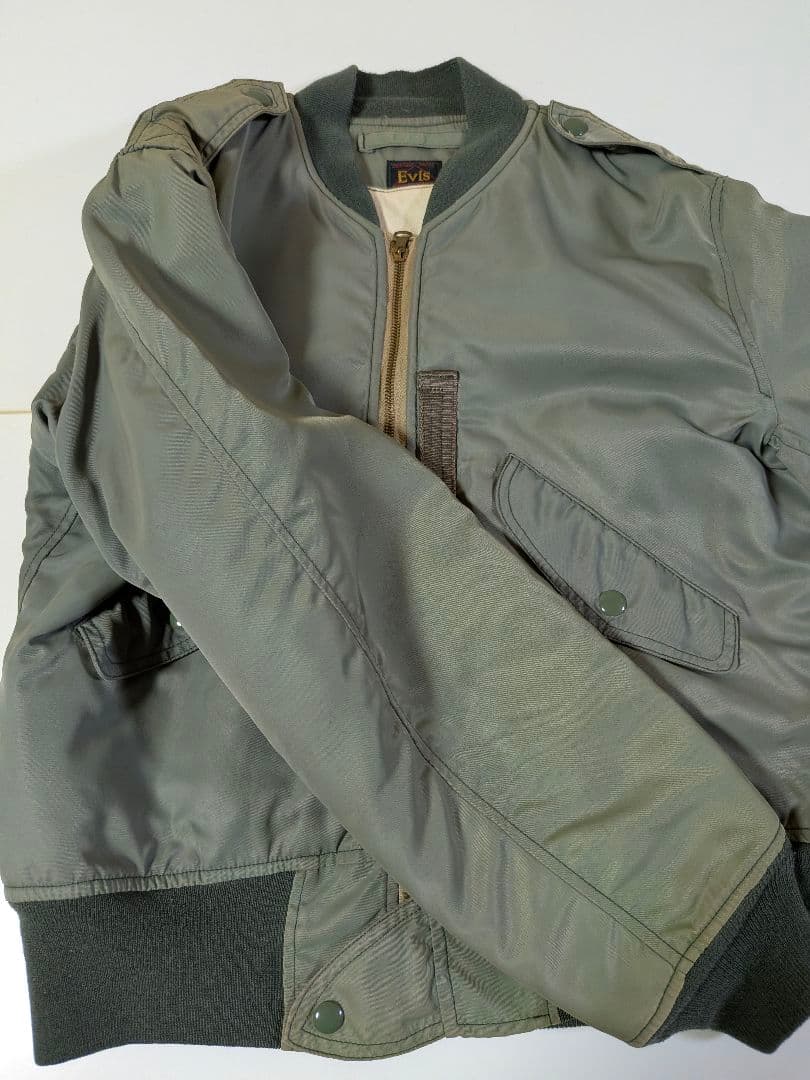 j　EVISU エヴィス 初期 L-2B フライトジャケット 36 カーキ