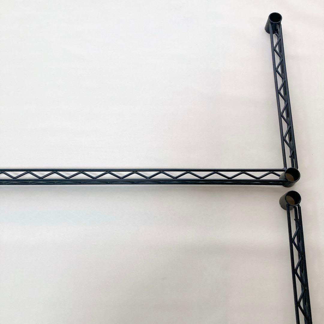 【ホームエレクター】4個セット　約45×120cm 3方クロスバー　ブラック