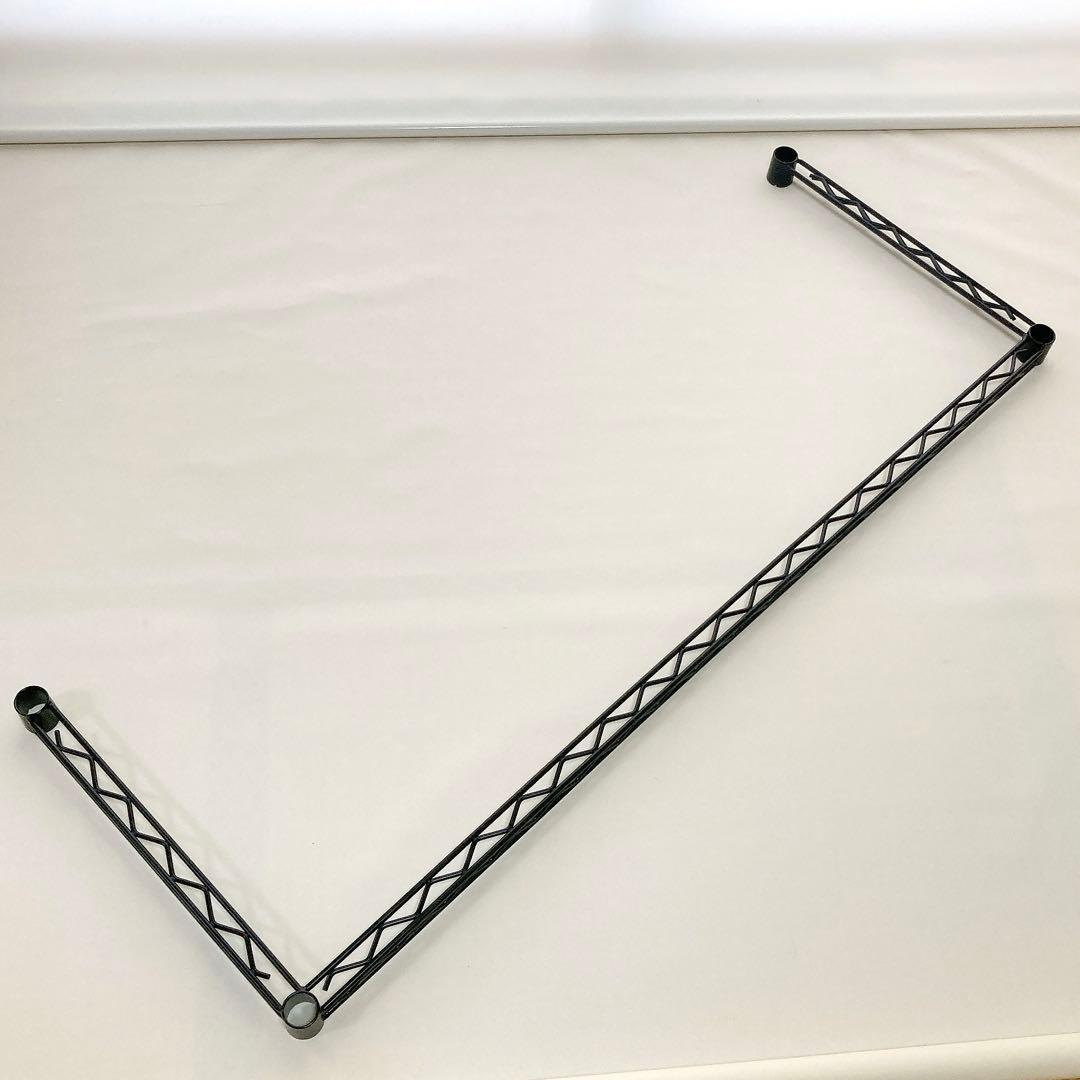 【ホームエレクター】4個セット　約45×120cm 3方クロスバー　ブラック