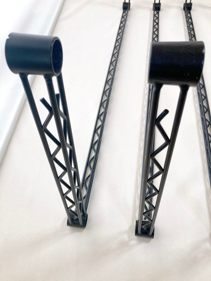 【ホームエレクター】4個セット　約45×120cm 3方クロスバー　ブラック