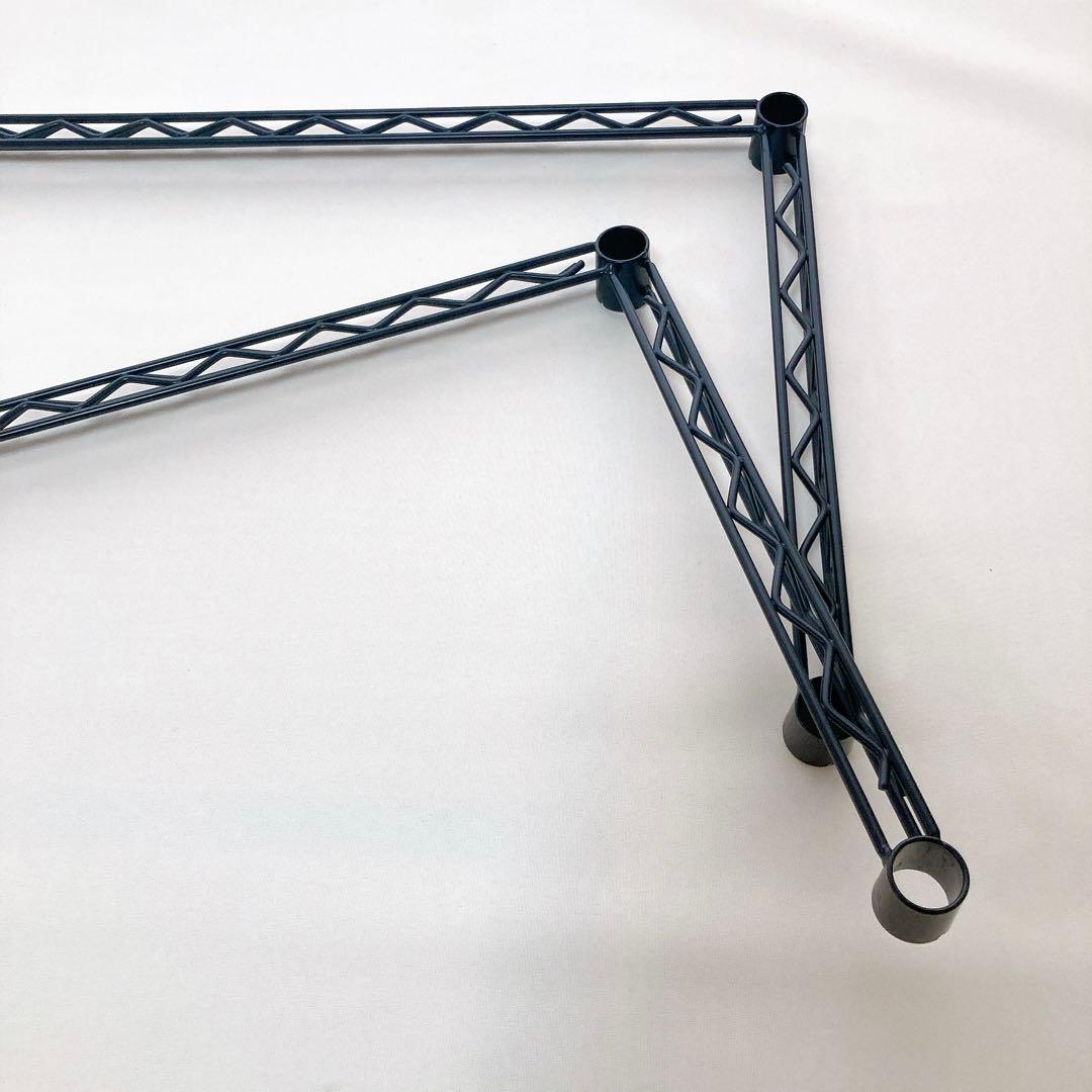 【ホームエレクター】4個セット　約45×120cm 3方クロスバー　ブラック